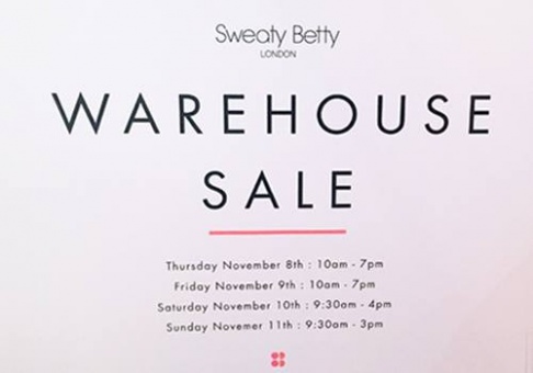 Sweaty Betty Warehouse Sale