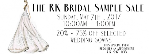 RK Bridal Sample Sale