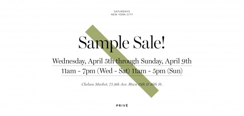 Saturdays NYC sample sale