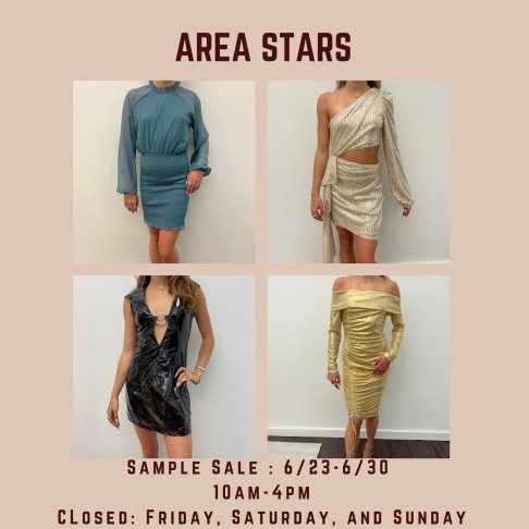 Area Stars Sample Sale