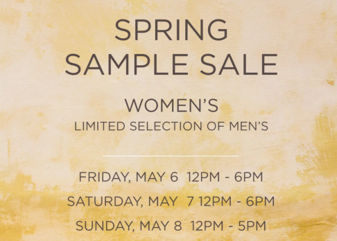 PRIVÉ Spring Sample Sale
