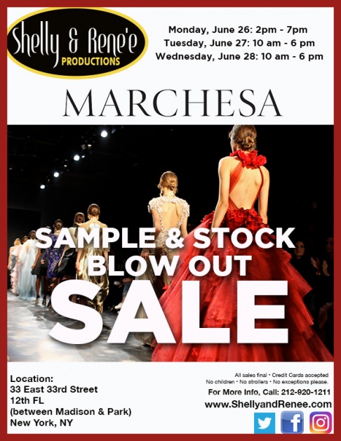 Marchesa Sample & Stock Blow Out Sale