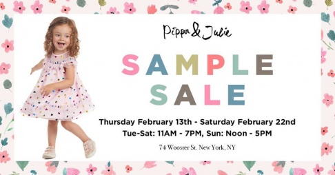Pippa and Julie Sample Sale