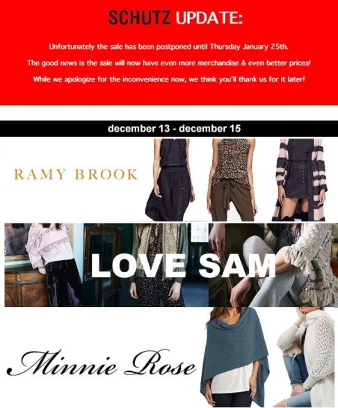 Ramy Brook, Love Sam, Minnie Rose Sample Sale
