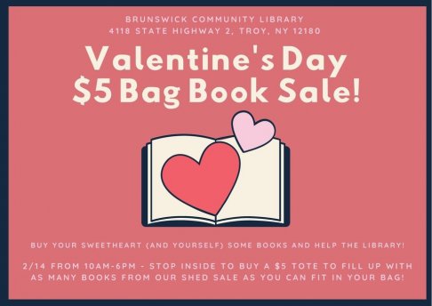 Brunswick Community Library Valentine Book Sale