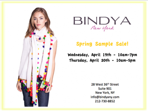 Bindya Spring sample sale