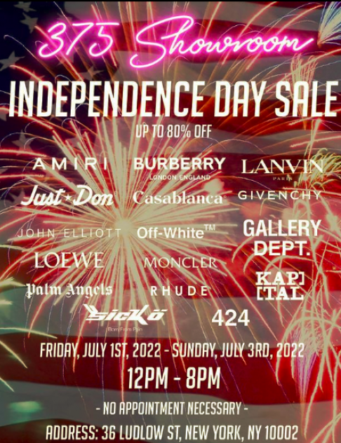 375 Showroom Independence Day Sale