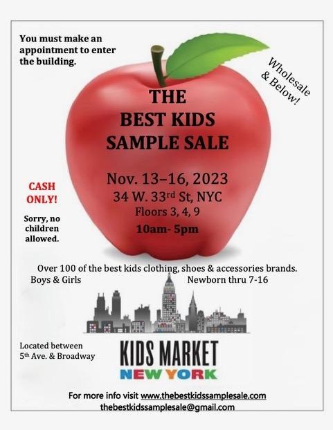 THE BEST KIDS SAMPLE SALE