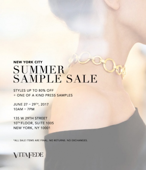 Vita Fede Summer Sample Sale