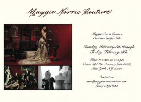 Maggie Norris Couture Sample Sale